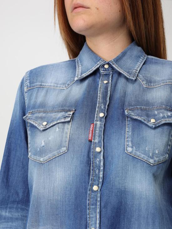 25FW 디스퀘어드2 셔츠 S75DL0894S30341 470 Denim - DSQUARED2