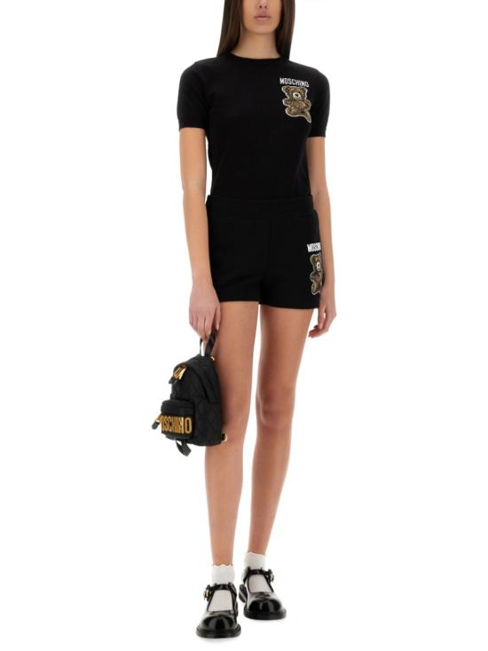  모스키노 반팔 티셔츠 09260502 3555 Black - MOSCHINO