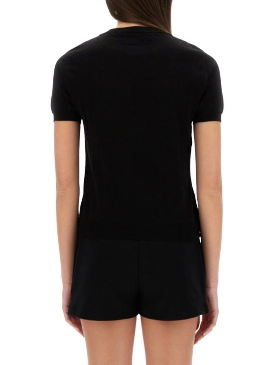  모스키노 반팔 티셔츠 09260502 3555 Black - MOSCHINO