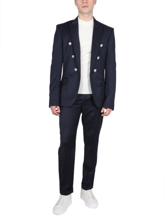  발망 스트레이트 팬츠 BH1PM030 WB126UB Black - BALMAIN