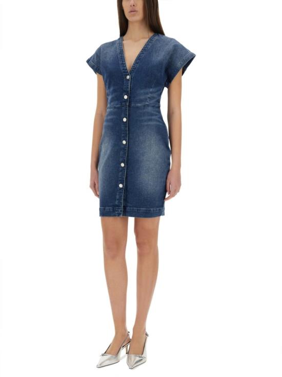  모스키노 데님 원피스 04573720 1298 Blue - MOSCHINO