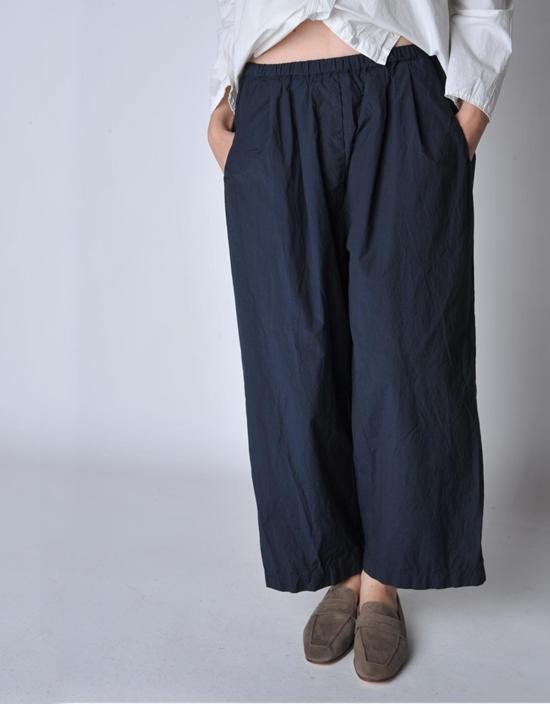  Manuelle Guibal 크롭 팬츠 마누엘 기발 녹턴 베이브 빅 팬츠 네이비