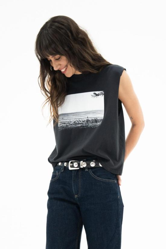  ASKK 뉴욕 반팔 티셔츠 Askk Ny Heidi 머슬 티셔츠