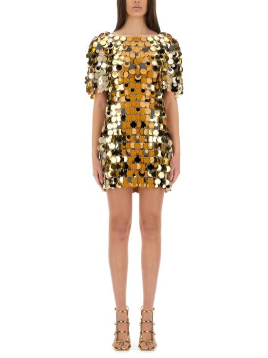 25SS 파코라반 미디 원피스 25PIRO061PS0133 V190 Gold