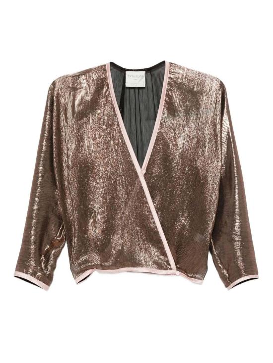  포르테포르테 블라우스 Forte Forte Froissé Lamé 기모노 셔츠 푸드르 - FORTE FORTE