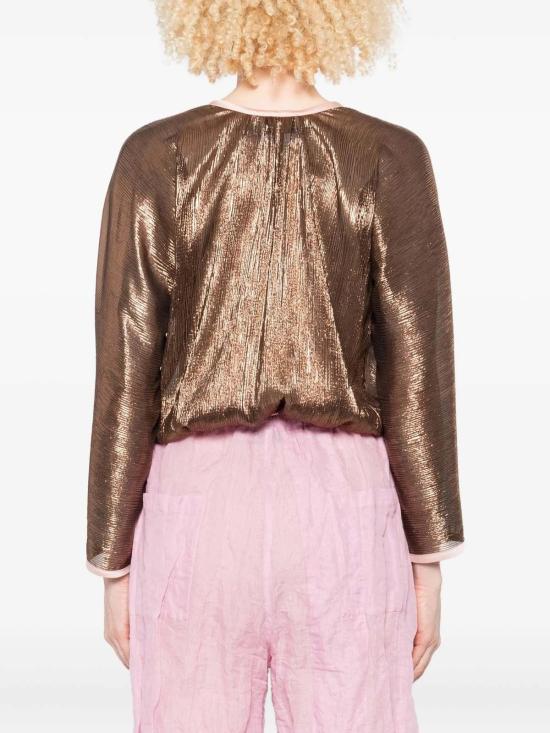  포르테포르테 블라우스 Forte Forte Froissé Lamé 기모노 셔츠 푸드르 - FORTE FORTE