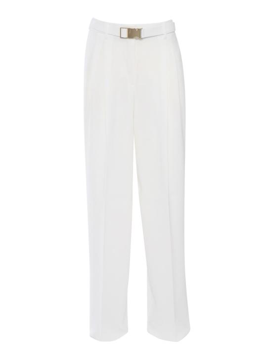 25SS 막스마라 스트레이트 팬츠 2516131011600 White