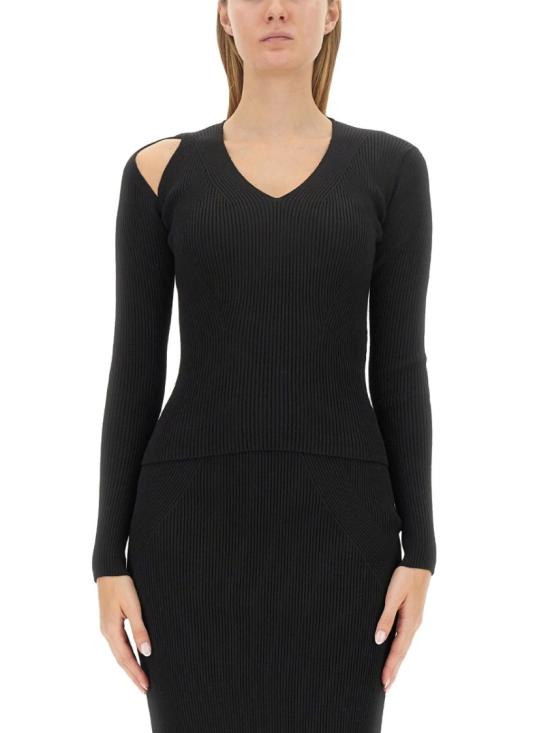  알렉산더 맥퀸 긴팔 티셔츠 768602 Q1A651000 Black