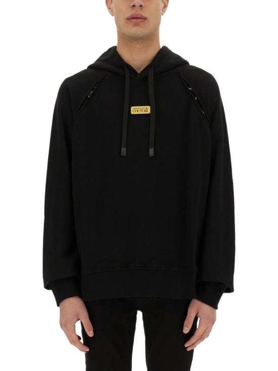  베르사체 후드 티셔츠 78GAI314 F0010899 Black