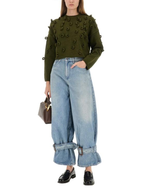 25FW JW앤더슨 스웨터 KW1446 YN0417575 Green - JW ANDERSON