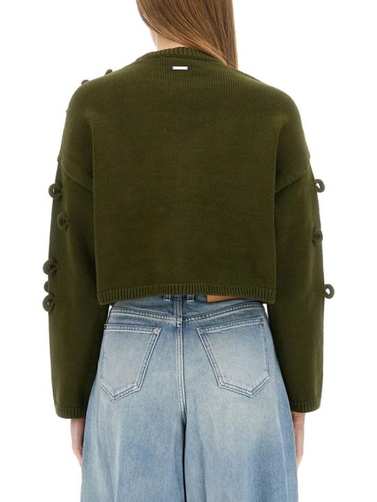 25FW JW앤더슨 스웨터 KW1446 YN0417575 Green - JW ANDERSON
