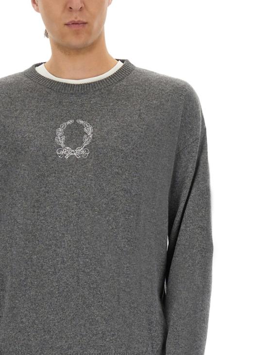 25FW 모스키노 스웨터 09255202 0506 Grey - MOSCHINO