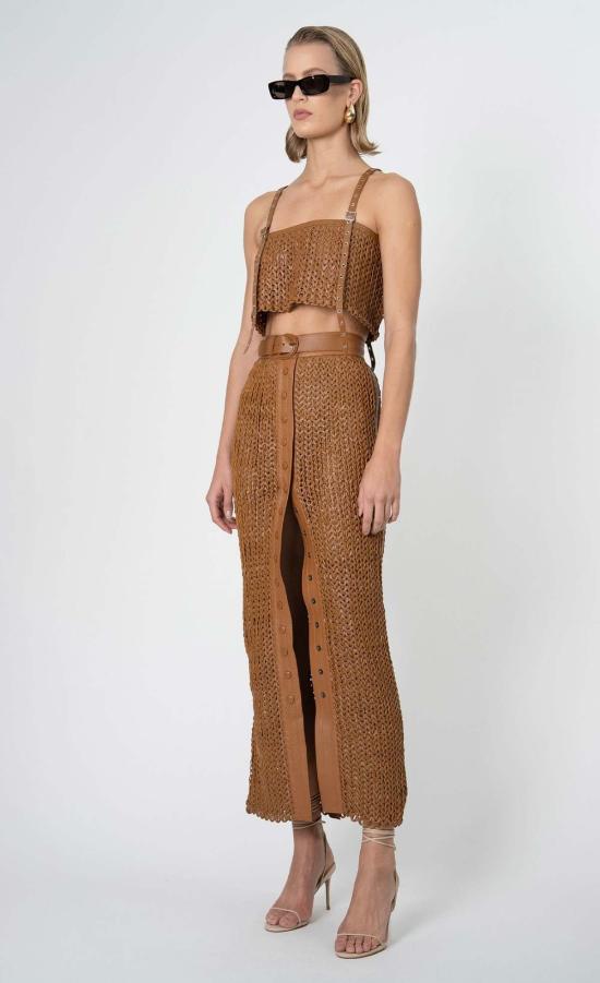  논살란트 레이블 롱 스커트 넌캐럴런트 라벨 카리나  허니 - NONCHALANT LABEL