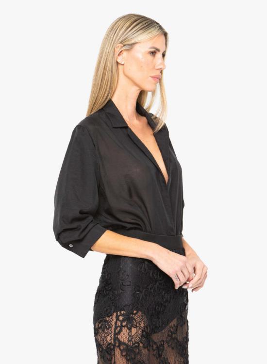  제이비큐 바디수트 티셔츠 JBQ 마르셀린 바디수트 블랙 - JBQ