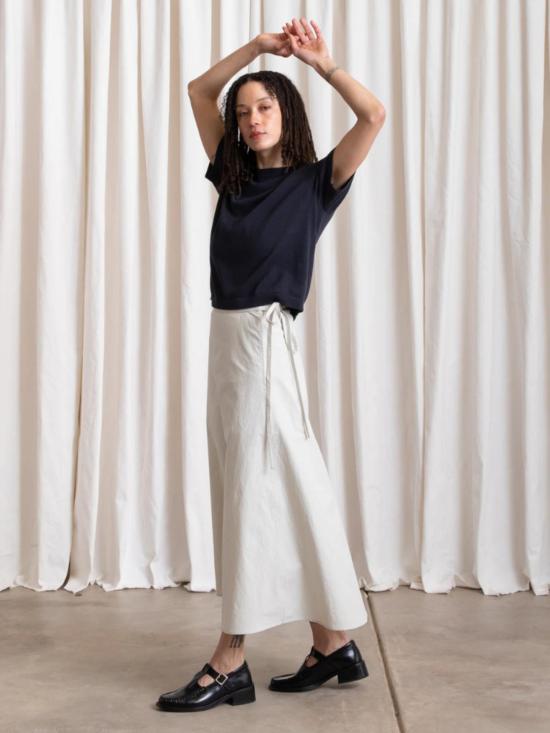  알리 골든 미디 스커트 랩 - ALI GOLDEN