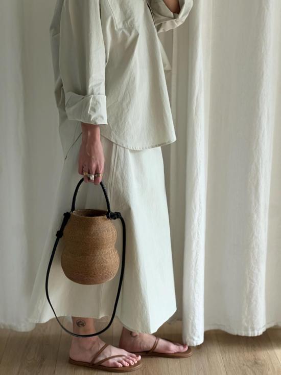  알리 골든 미디 스커트 랩 - ALI GOLDEN