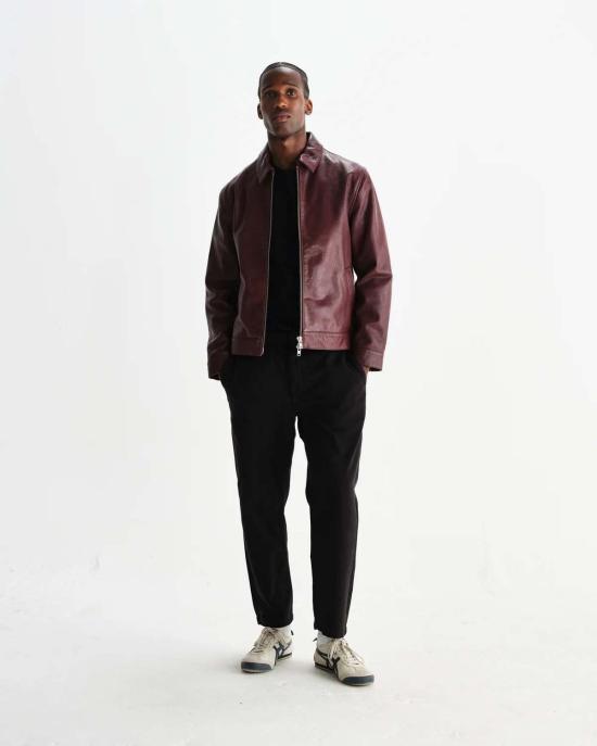  왁스 런던 스트레이트 팬츠 커트 트라우저 블랙 - WAX LONDON