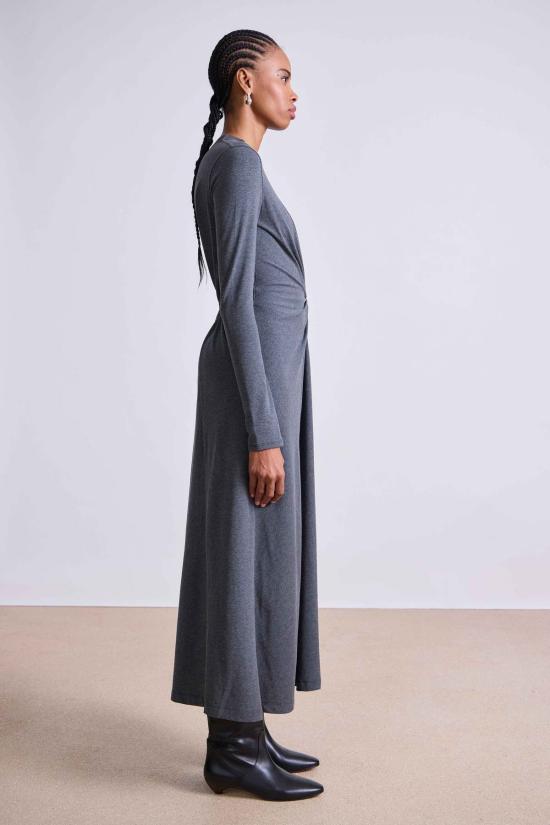  어피스 어파트 롱 원피스 어피스 아파트 롱슬리브 볼타 드레스 - APIECE APART