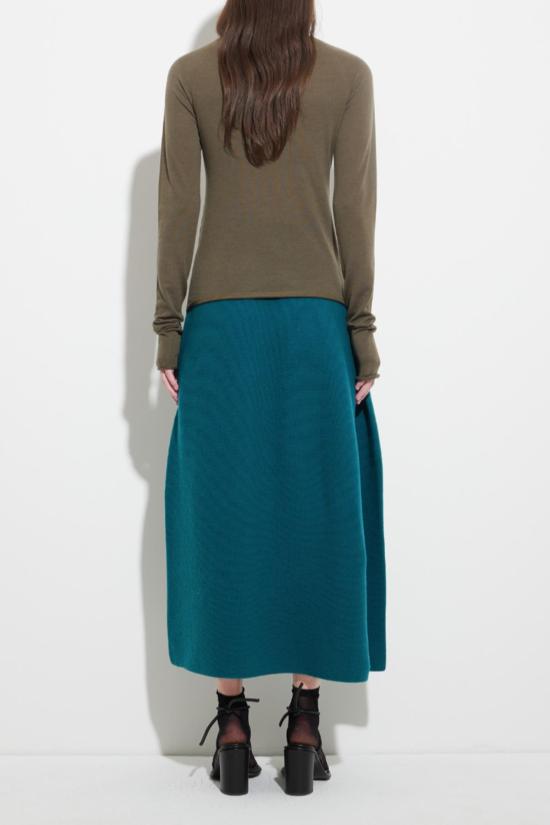  크리스티앙 뵈이넝스 터틀넥 크리스찬 바이넌츠 심리스 세컨드 스킨  탑 카키 - CHRISTIAN WIJNANTS