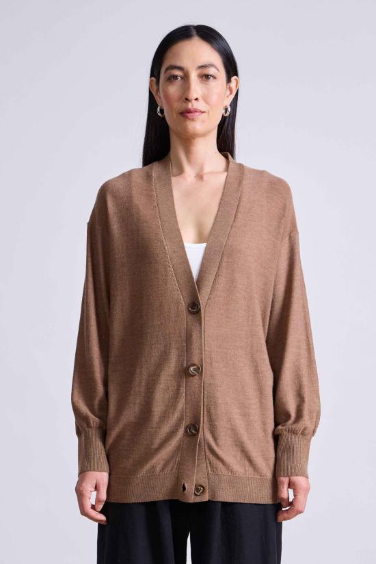  어피스 어파트 가디건 어피스 아파트 드리피 티슈 카디건 - APIECE APART