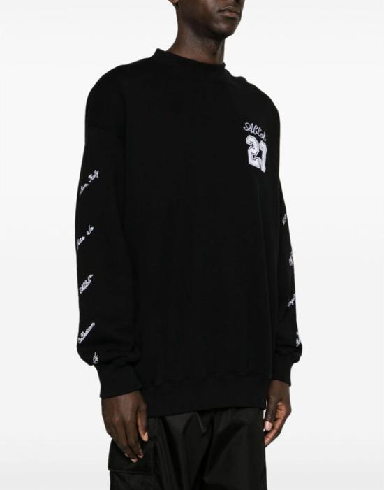 25FW 오프화이트 23 로고 스케이트 스웨트셔츠 OMBA054S24FLE0091001 Black - OFF WHITE