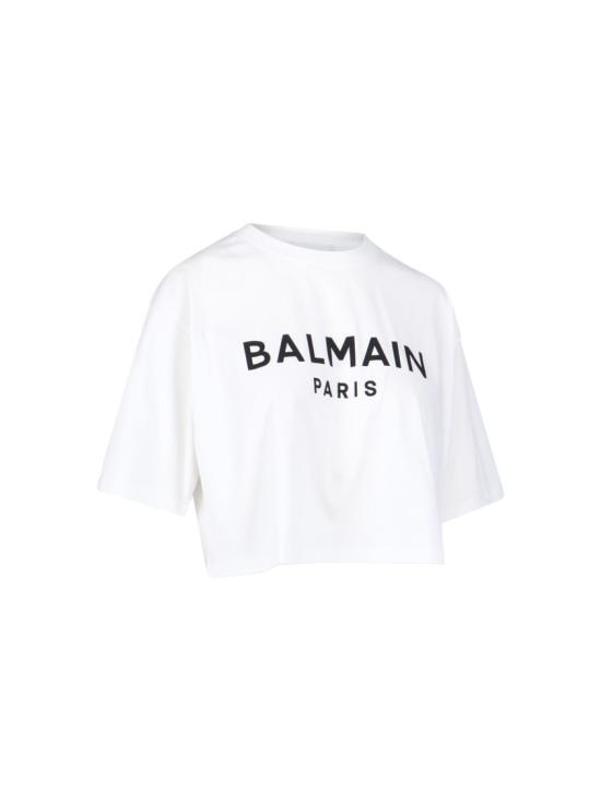25FW 발망 반팔 티셔츠 BF1EE020BB02GAB White - BALMAIN