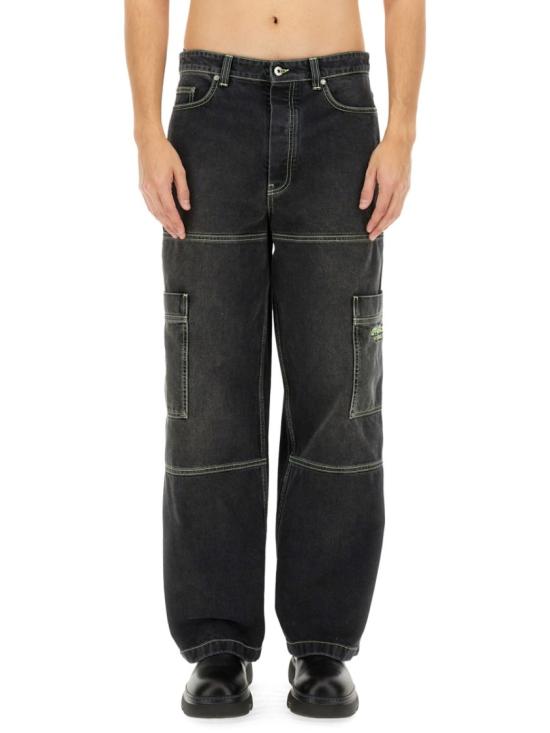  오프화이트 데님 팬츠 OMYA18Q S25DEN0021350 Black