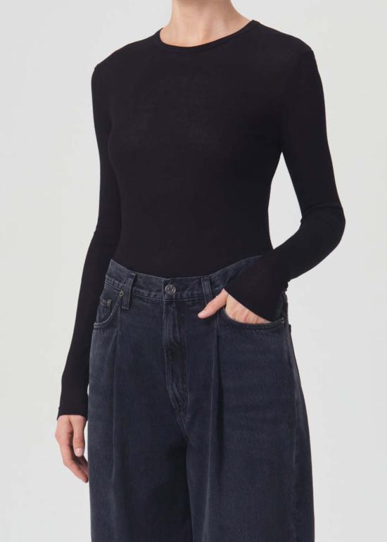  에이골디 긴팔 티셔츠 아골드 쇼나 티 - AGOLDE