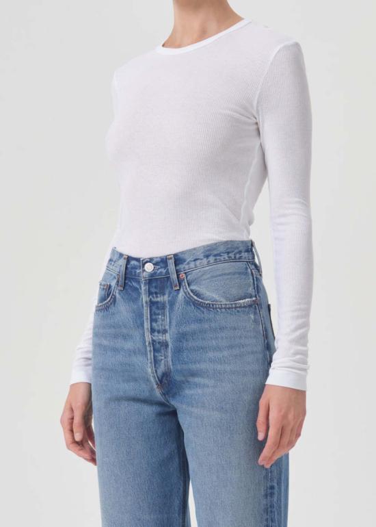  에이골디 긴팔 티셔츠 아골드 쇼나 티 - AGOLDE