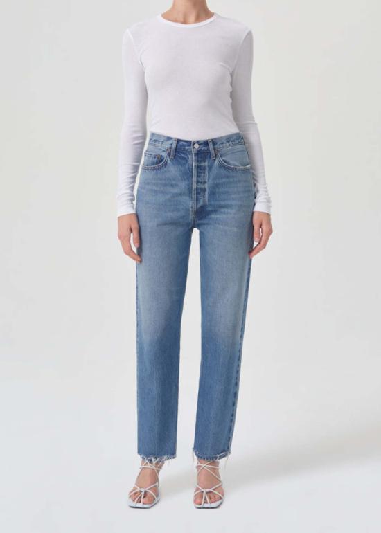  에이골디 긴팔 티셔츠 아골드 쇼나 티 - AGOLDE