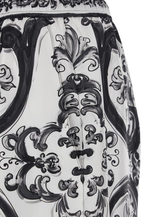 25FW 돌체앤가바나 숏팬츠 GV37ATHI1S6HX5DQ White black - DOLCE & GABBANA