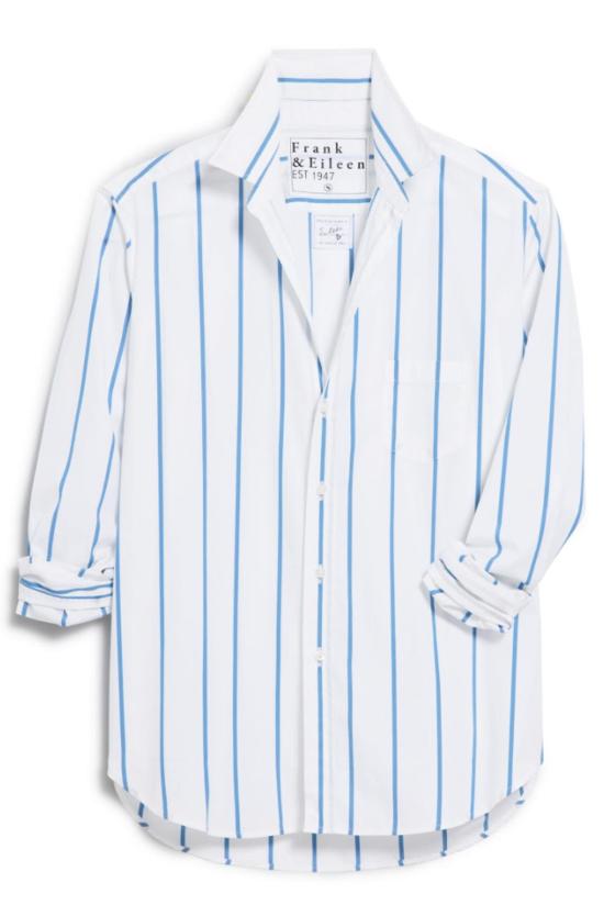  프랭크 앤 에일린 셔츠 프랭크 & 아일린 아일린 와이드 스트라이프 셔츠 와이드 W/B 스트라이프
