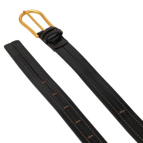  지아니 끼아리니 레귤러 벨트 Gianni Chiarini 가죽  블랙 - GIANNI CHIARINI