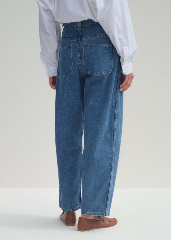  제시 캄 데님 팬츠 제시 캠 캘리포니아 와이드 진 카우보이 블루 - JESSE KAMM