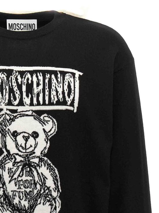 25FW 모스키노 스웨터 092670000555 Black - MOSCHINO