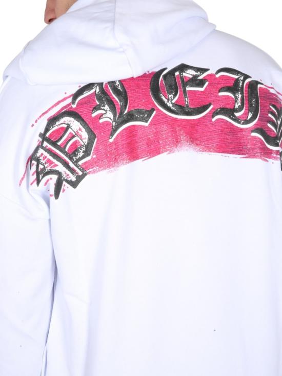  필립 플레인 후드 티셔츠 SACCMJB2907 PJO002N01 White - PHILIPP PLEIN