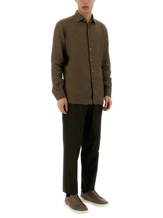  에르메네질도제냐 스트레이트 팬츠 915F21A9 77PM12202 Brown - ERMENEGILDO ZEGNA