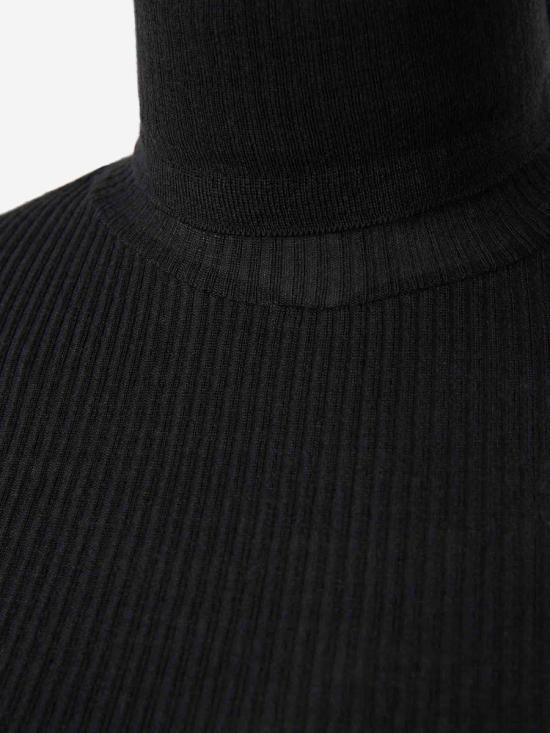 25FW 르메르 심리스 하이넥 탑  TO1460 LK1032 MU163GRANITE BLACK ANTRACITE GREY - LEMAIRE