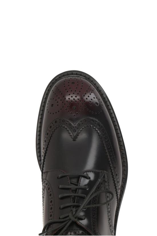 25FW 듀칼 드레스 슈즈 DU1367SIEWUF007TL01 BURGUNDY BLACKHEAD - DOUCAL’S