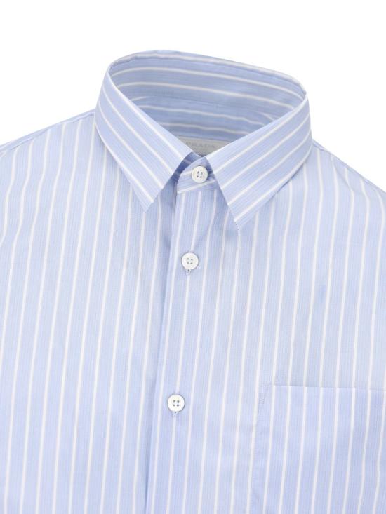 25FW 프라다 긴팔 셔츠 UCN62717LQF0D9K AI25 CELESTE BIAN CO - PRADA