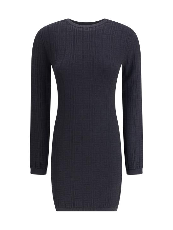 25FW 발망 원피스 FF1R8865KI63 0PA BLACK