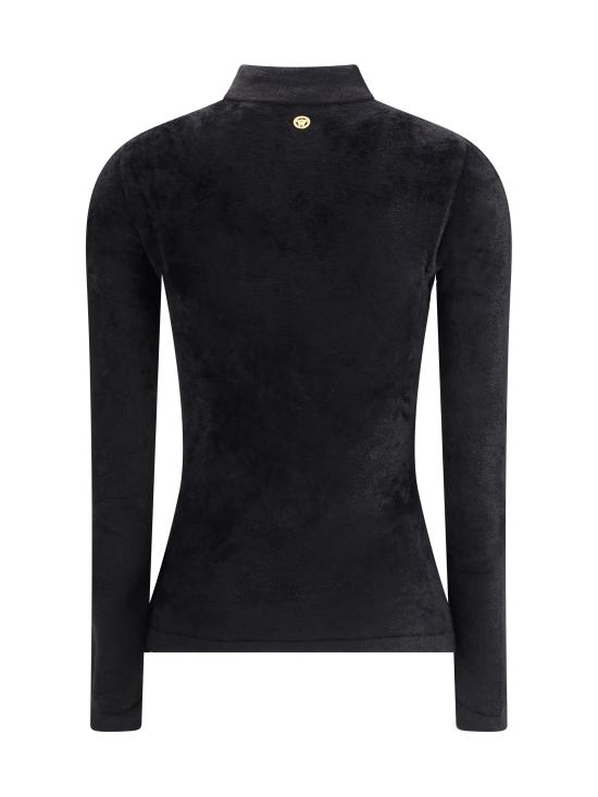 25FW 베르사체 터틀넥 10219371A15704 1B000 BLACK - VERSACE