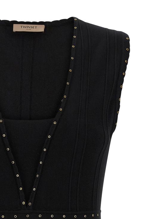 25FW 트윈셋 숏 원피스 252TP327200006 Black - TWINSET