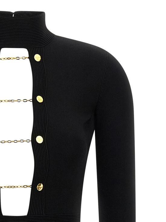 25FW 엘리자베타프랜치 롱 원피스 AM29S57E2110 Black - ELISABETTA FRANCHI