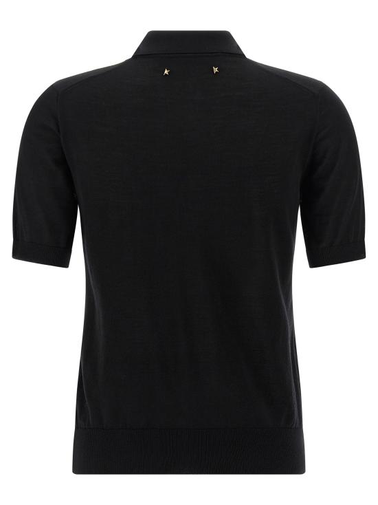 26SS 골든구스 폴로 티셔츠 GWP01424P0010419010090100 Black - GOLDEN GOOSE