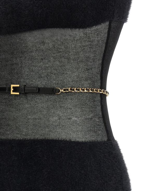 25FW 엘리자베타프랜치 미디 원피스 AM37T57E2110 Black - ELISABETTA FRANCHI