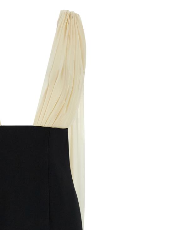 25FW 아르마리움 롱 원피스 ARMTMD029W020002BLACK White Black - ARMARIUM