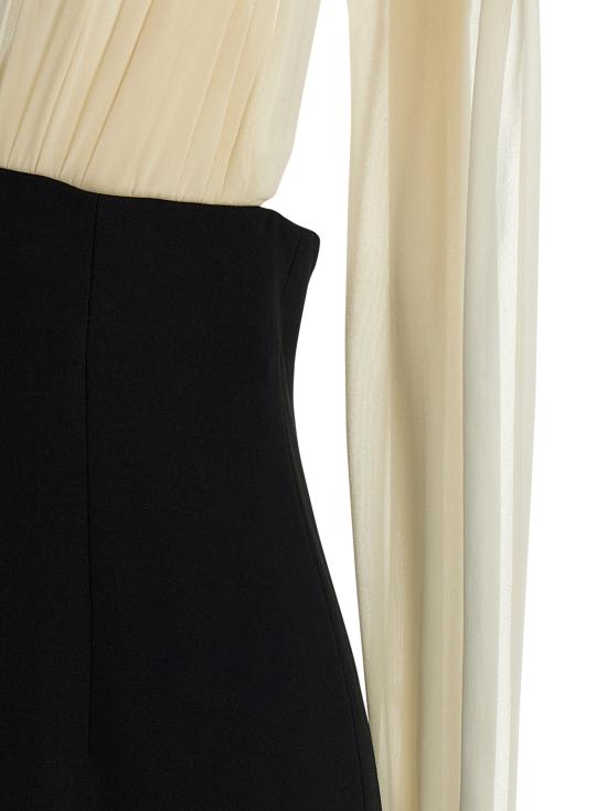 25FW 아르마리움 롱 원피스 ARMTMD029W020002BLACK White Black - ARMARIUM