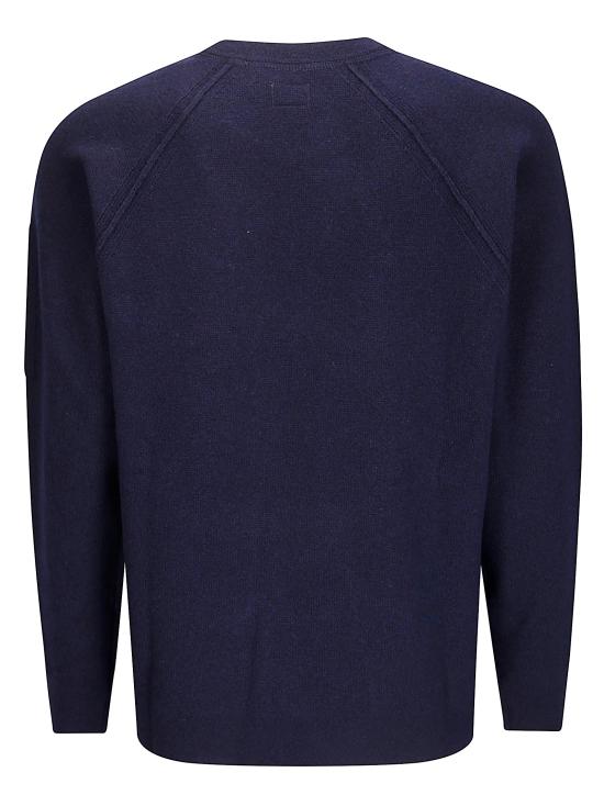 25FW 씨피 컴퍼니 램스울 크루넥 스웨터 19CMKN040A110149A888 TOTAL ECLIPSE DOM - C.P. COMPANY