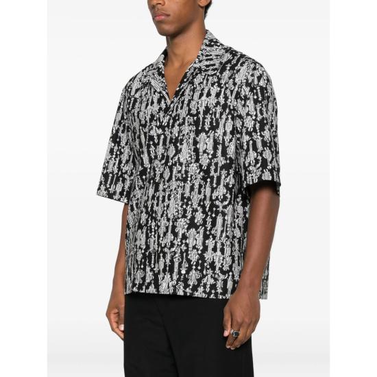 25FW 알렉산더 맥퀸 반팔 셔츠 847306 QOABN 1000 BLACK - ALEXANDER MCQUEEN